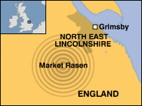 BBC: Aardbeving in Engeland (Market Rasen)